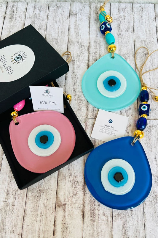 Koruma ve Estetik Birleşim - Renkli Nazar Boncuk Duvar Süsü