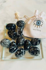 Kar Tanesi Obsidyen Kristali - Dönüşüm - Denge