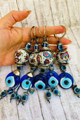 Lona Nazar Boncuklu Anahtarlık