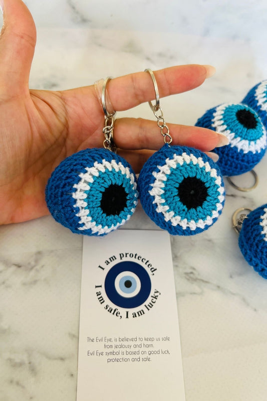 Makrome Nazar Boncuklu Anahtarlık