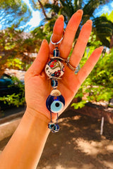 Lona Nazar Boncuklu Anahtarlık