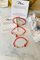 İsime Özel Kırmızı İp Bileklik