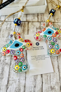 Haç Nazar Boncuğu Duvar Süsü