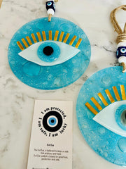 Fuzi Nazar Boncuğu Duvar Süsü