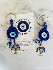 Kivi Nazar Boncuğu ve Yaşam Ağacı Anahtarlık