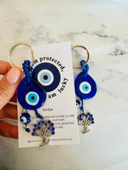 Kivi Nazar Boncuğu ve Yaşam Ağacı Anahtarlık