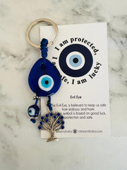 Kivi Nazar Boncuğu ve Yaşam Ağacı Anahtarlık