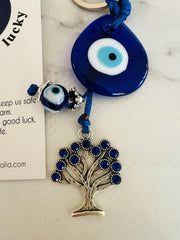 Kivi Nazar Boncuğu ve Yaşam Ağacı Anahtarlık