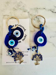 Kivi Nazar Boncuğu ve Yaşam Ağacı Anahtarlık