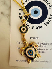 Gaze Kaplumbağ Nazar Boncuklu Araba Dikiz Aynası Süsü