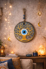 VANZO Hayat Ağacı Nazar Boncuklu Duvar Süsü 22 cm