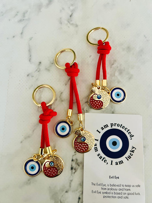 Haski Nar ve Nazar Boncuklu Anahtarlık