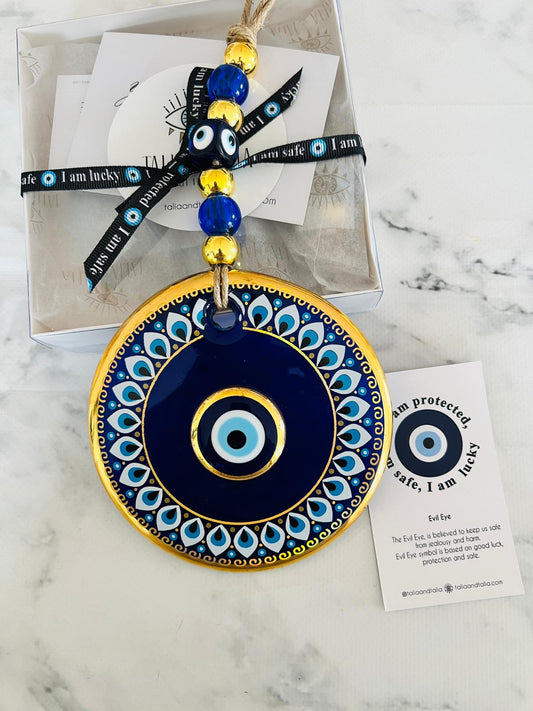 Bovi Nazar Boncuğu Cam Duvar Süsü