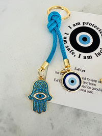 Vilal Nazar Boncuklu Hamsa El Anahtarlık & Çanta Charmı