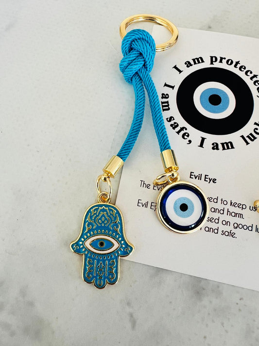 Vilal Nazar Boncuklu Hamsa El Anahtarlık & Çanta Charmı