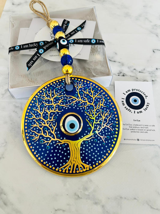 Zolde Hayat Ağacı Nazar Boncuğu Duvar Süsü