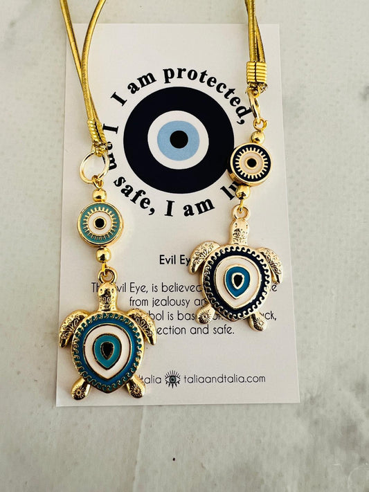 Gaze Kaplumbağ Nazar Boncuklu Araba Dikiz Aynası Süsü