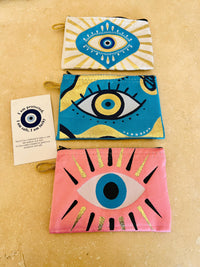 Riva Nazar Boncuğu Desenli Çanta