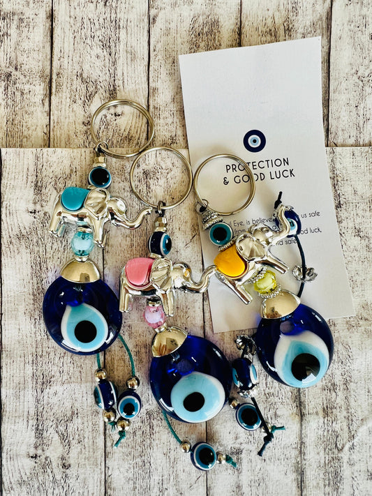 Fil Nazar Boncuklu Anahtarlık