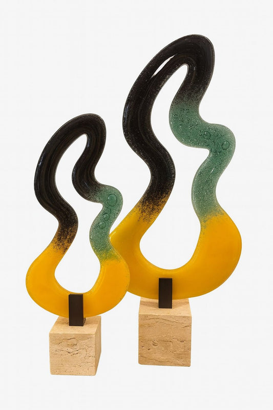 Hale Turuncu Cam Dekor