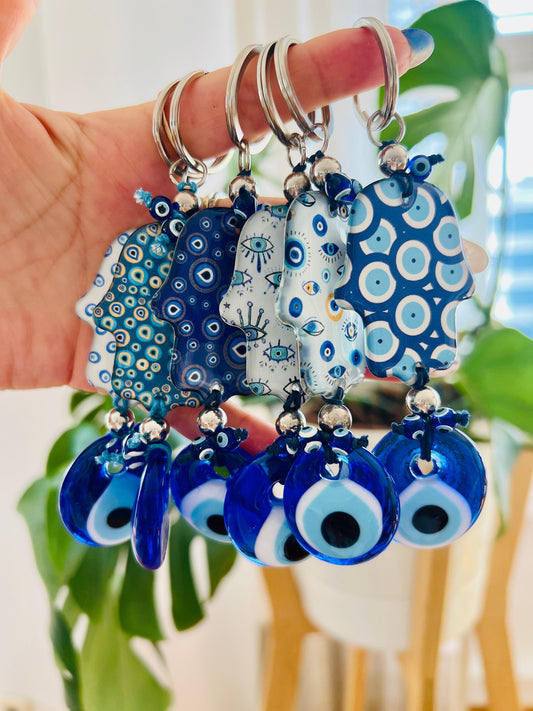 Hamsa Eli Nazar Boncuklu Anahtarlık