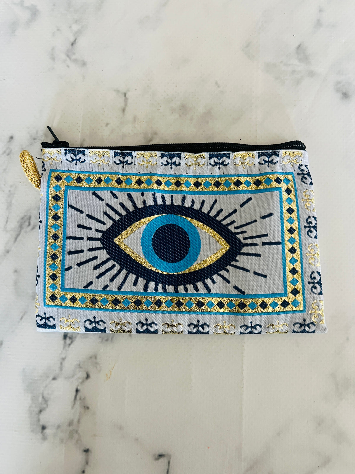 Göz Baskılı Kumaş Çanta