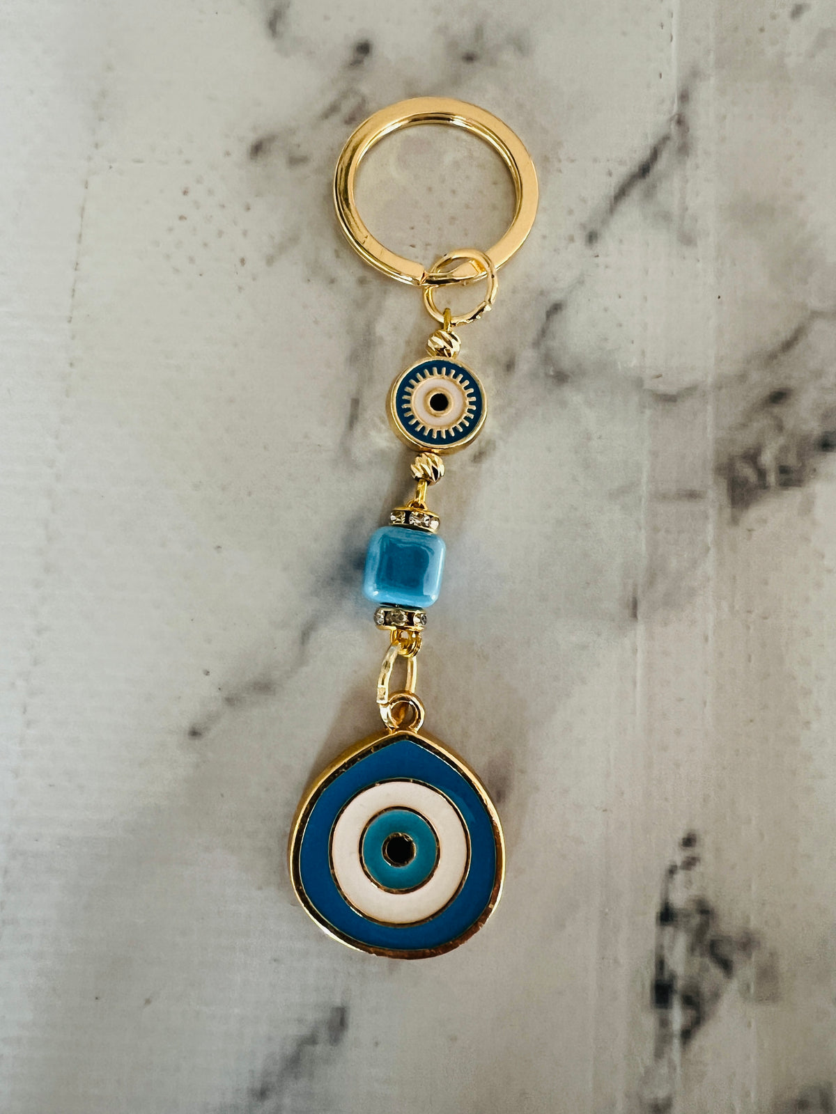 Karmen Nazar Boncuklu Anahtarlık