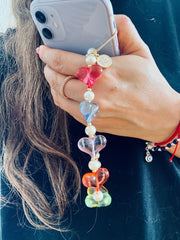 Mirna Harfli Kalp Telefon Askısı