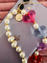 Mirna Harfli Kalp Telefon Askısı