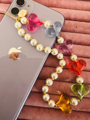 Mirna Harfli Kalp Telefon Askısı