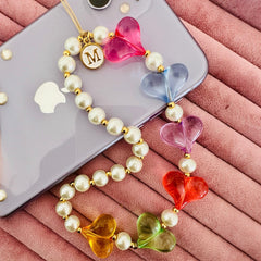 Mirna Harfli Kalp Telefon Askısı