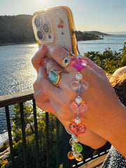 Mirna Harfli Kalp Telefon Askısı