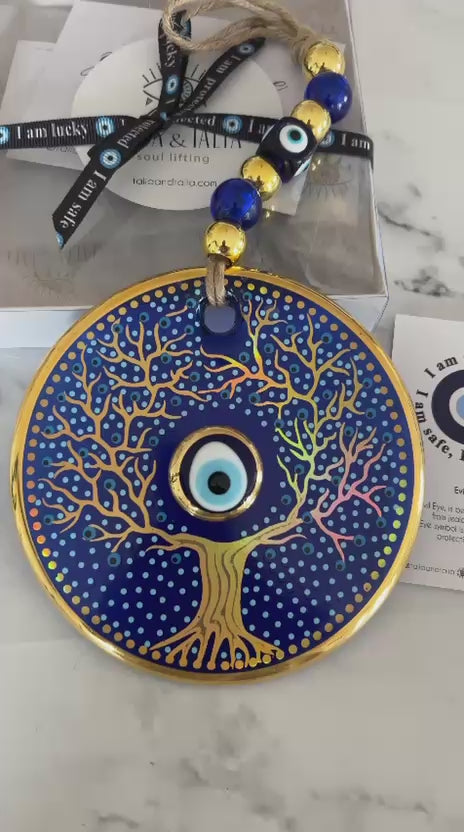 Zolde Hayat Ağacı Nazar Boncuğu Duvar Süsü