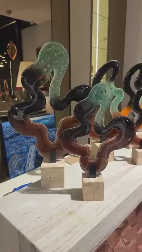 Hale Turuncu Cam Dekor