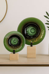 Safir Yeşil Cam Disk